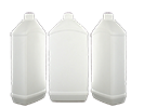 Gamme de flacon rectangulaire en PEHD